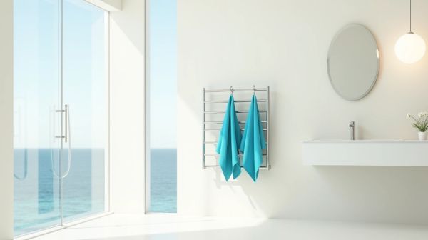 Optimisez l'espace avec un porte-serviettes mural astucieux